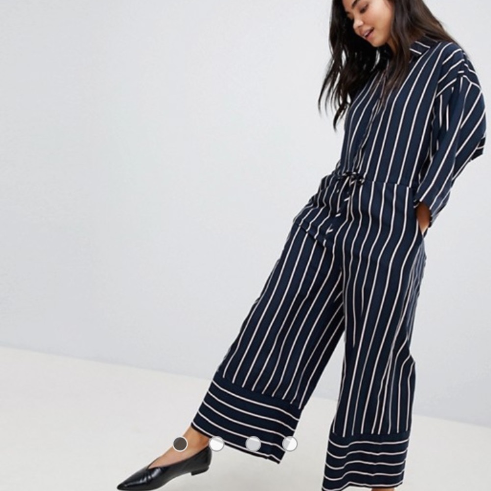 Asos Stripe Jumpsuit